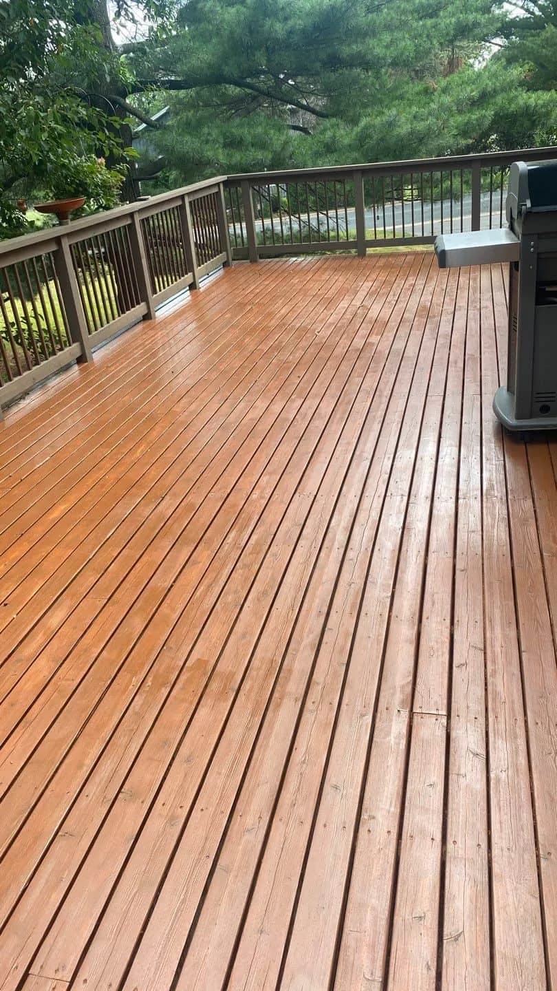 Lakeside Cedar Deck Staining