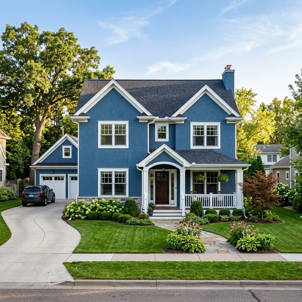 Blue Stucco House Ideas: What Paint Colors Work on Stucco?