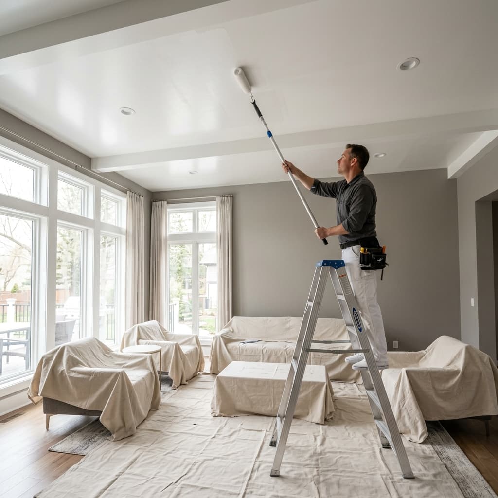 How to Paint a Ceiling: A Step-by-Step Guide From Professional Painters