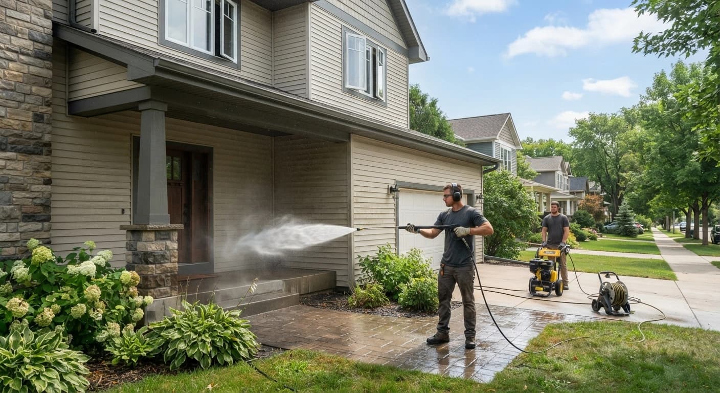 How Much to Pressure Wash a 2,000 Sq Ft House in Minneapolis
