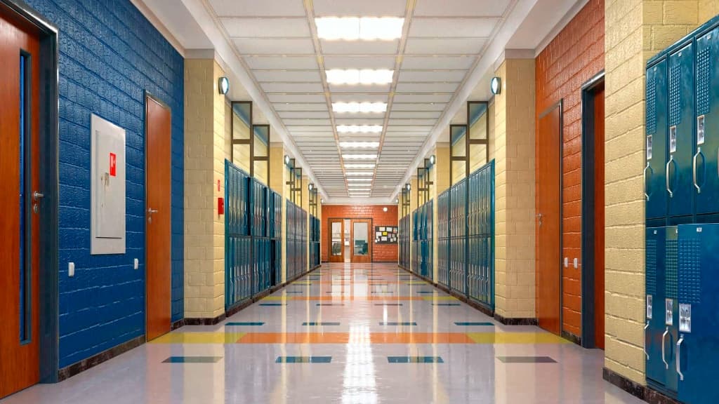 School Corridor Painting