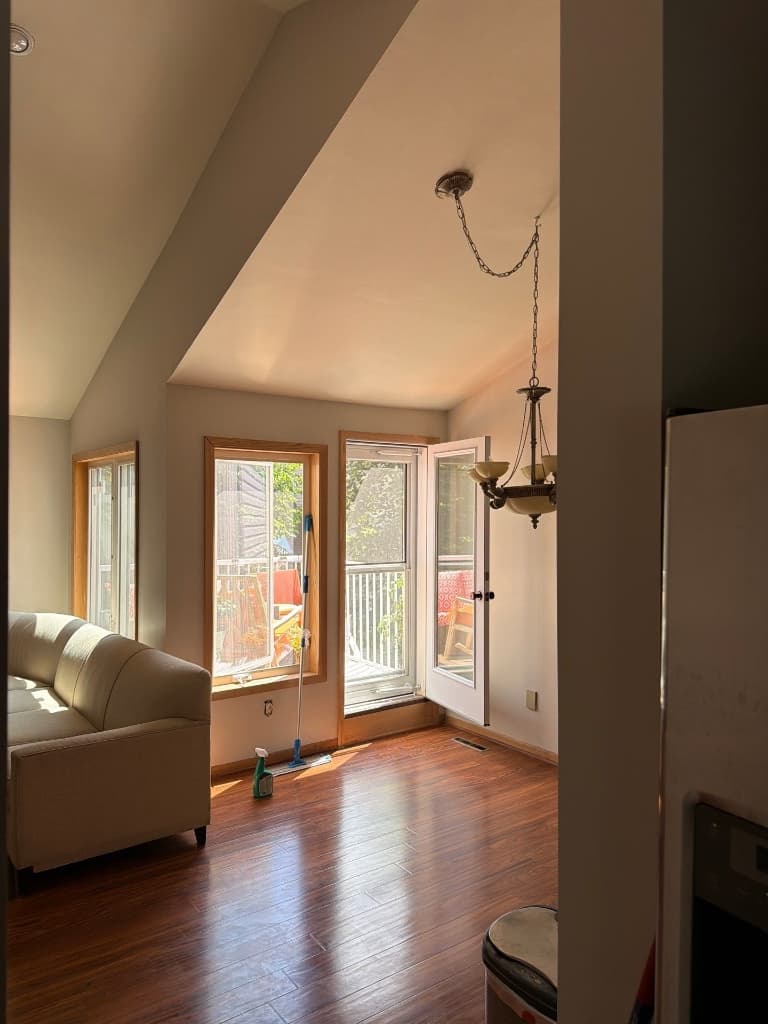 Pure White Vaulted Living