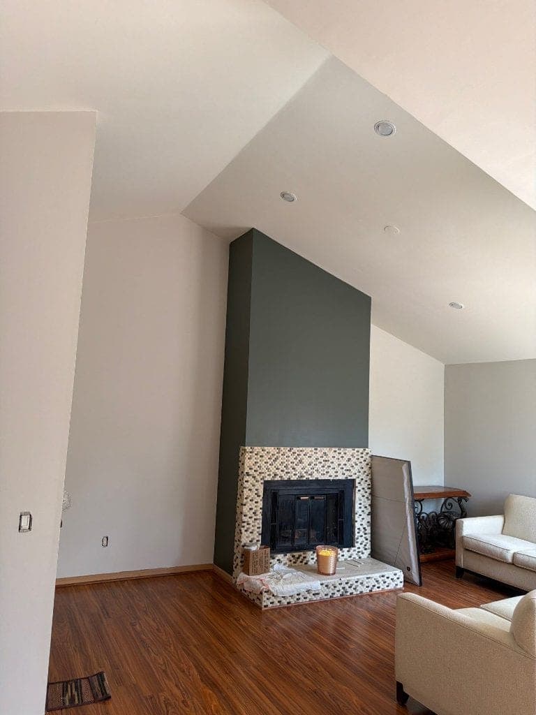 Ripe Olive Accent Fireplace