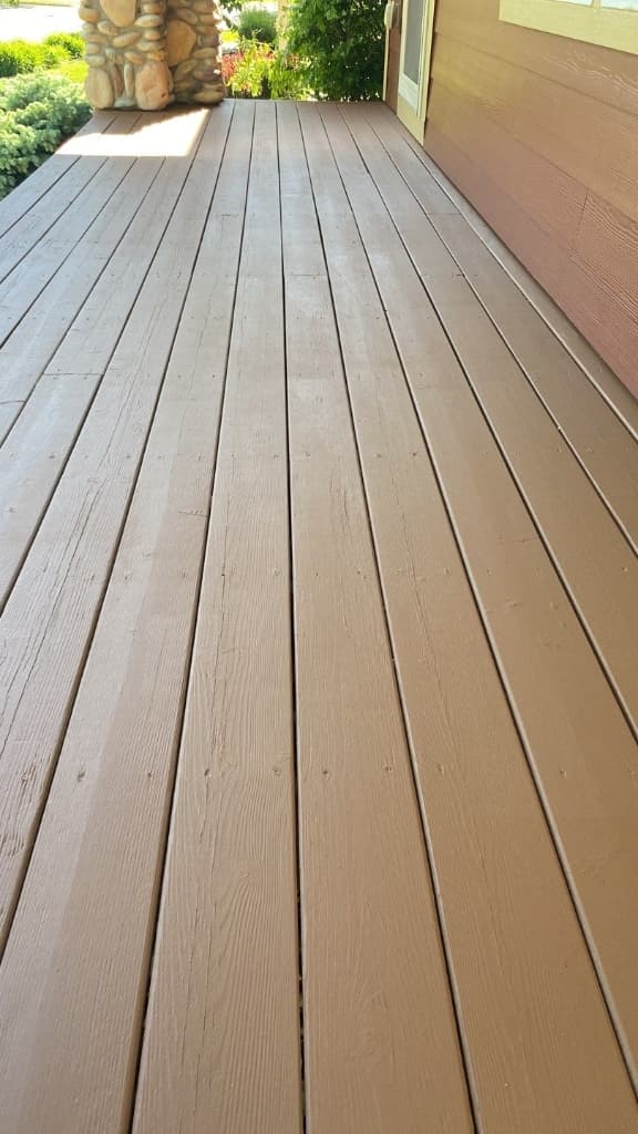 Warm Brown Deck Staining