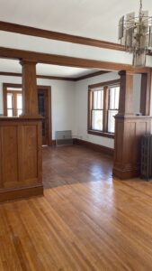 wooden floor and interior house painting in Minneapolis, MN